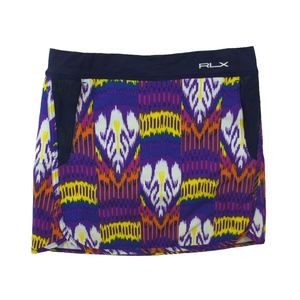 RLX RALPH LAUREN Multi Color Ikat Golf Skort